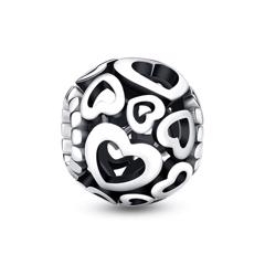  Charm tình yêu hồng lấp lánh
