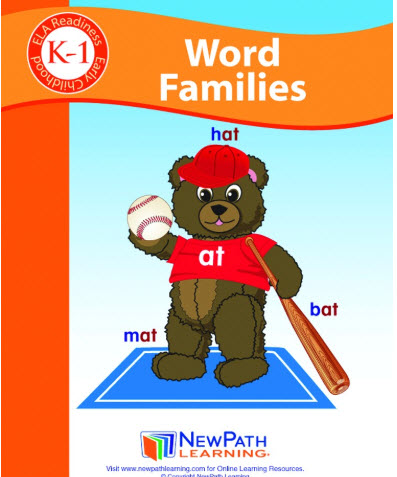 Word Families Student Activity Guide - Grades K-1 - Print Version set of 10
