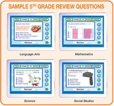 MimioVote Grade 5 Question Set - Math, Language Arts, Science & Social Studies