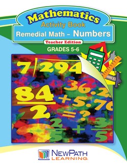 Remedial Math Series - Numbers Workbook - Grades 5 - 6 - Downloadable eBook