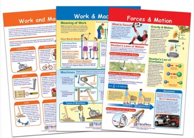 Forces and Motion Bulletin Board Chart Set