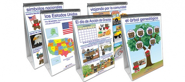Social Studies Readiness Flip Chart Set - Set of 5 - Early Childhood - SPANISH EDITION