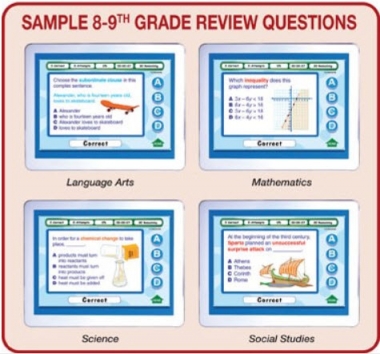 MimioVote Grades 8 - 10 Question Set - Math, Language Arts, Science & Social Studies
