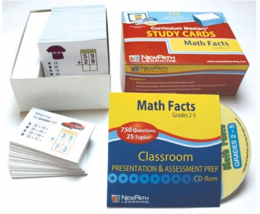 Math Facts - Grades 2 - 5 Study Cards