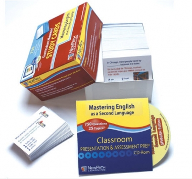 Mastering English as a Second Language - Spanish Study Cards