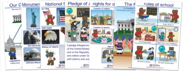 Being a Good Citizen Bulletin Board Chart Set of 7 - Early Childhood