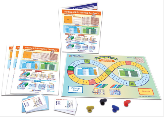 Adding & Subtracting Decimals Learning Center, Gr. 3-5