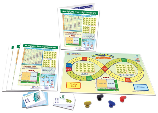 Multiplying Two-digit Numbers Learning Center, Gr. 3-5