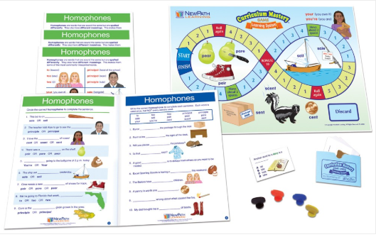 Homophones Learning Center, Gr. 3-5