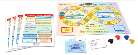 Exponents, Factors & Multiples Learning Center, Gr. 6-9