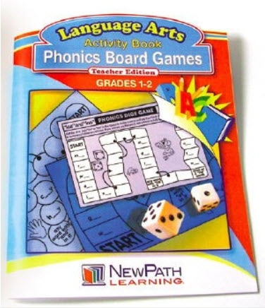  Phonics Board Games Workbook - Grades 1 - 2 - Print Version