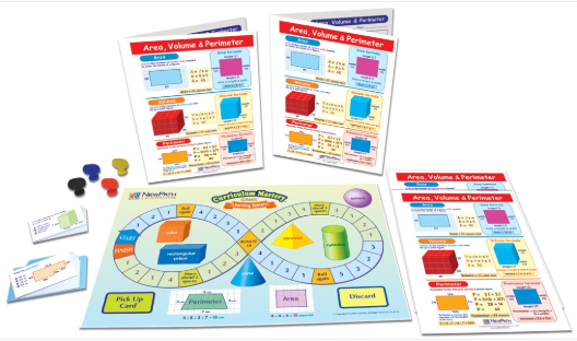 Area, Volume & Perimeter Learning Center, Gr. 3-5