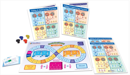 Adding & Subtracting Fractions Learning Center, Gr. 3-5