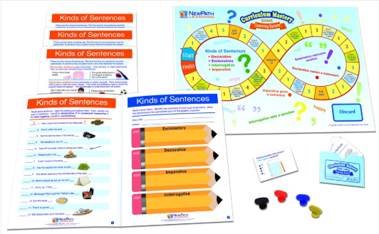 Kinds of Sentences Learning Center, Gr. 6-8