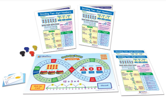 Dividing Two-digit Numbers Learning Center, Gr. 3-5