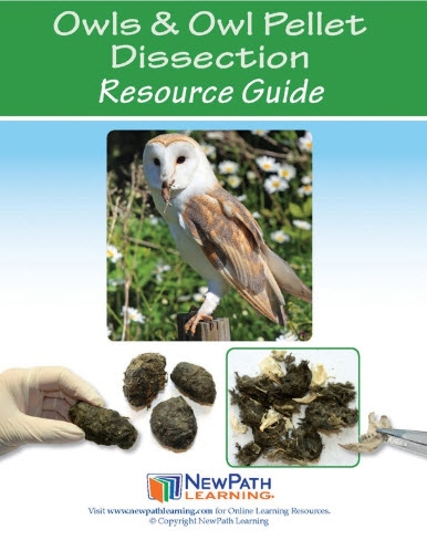  Owls and Owl Pellet Dissection Resource Guide - Grades 4 - 9 - Print Version - Set of 10