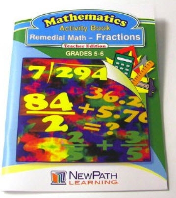  Remedial Math Series - Fractions Workbook - Grades 5 - 6 - Print Version