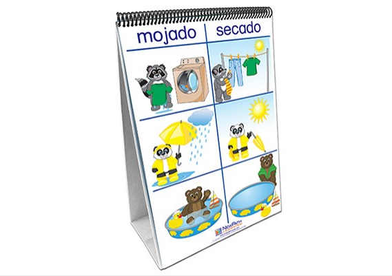 Positions/Opposites Curriculum Mastery® Flip Chart Set - Early Childhood - Spanish Version