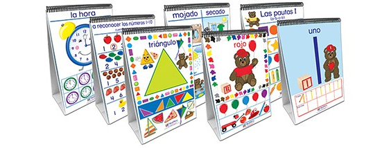 Math Readiness Flip Chart Set - Set of 7 - Early Childhood - SPANISH EDITION