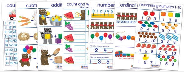  Number Sense Bulletin Board Chart Set of 7 - Early Childhood