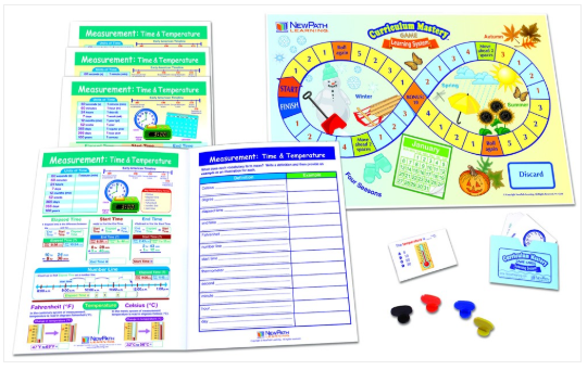 Measurement: Time & Temperature Learning Center, Gr. 3-5