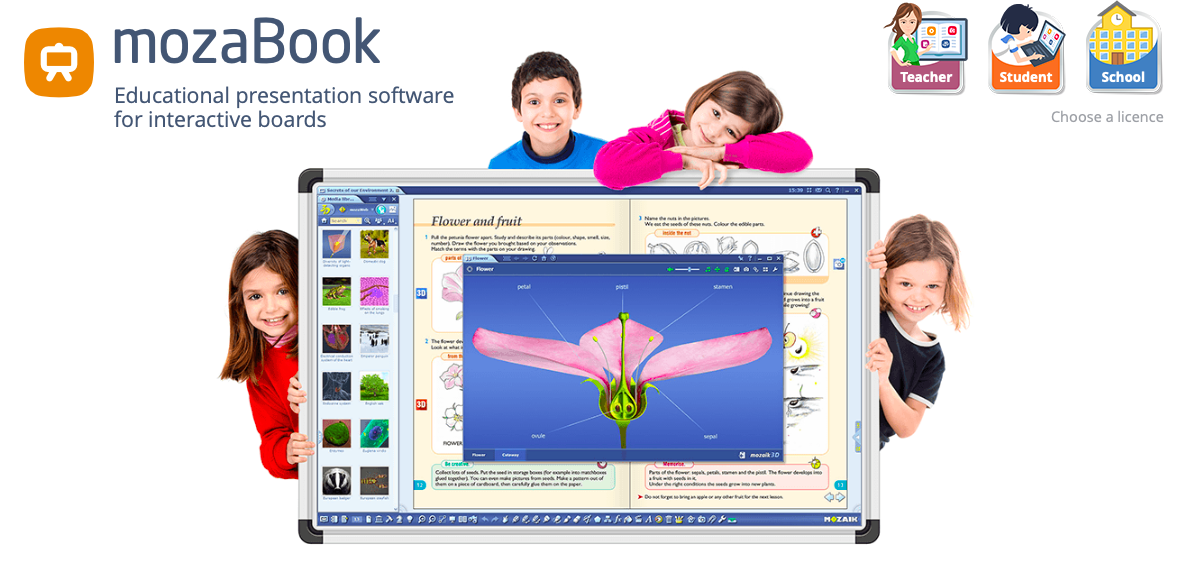 Phần mềm soạn giáo án và dạy học 3D mozaBook