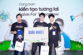 Xe robot thăm dò môi trường giành giải nhất Solve for Tomorrow