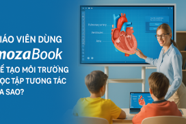 Giáo viên dùng mozaBook để tạo môi trường học tập tương tác ra sao?