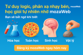 Tư duy logic, phản xạ nhạy bén, học giỏi tự nhiên nhờ mozaWeb