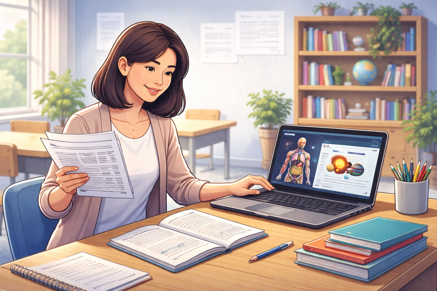  mozaBook có thay thế hoàn toàn giáo án giấy không? Góc nhìn thực tế từ giáo viên