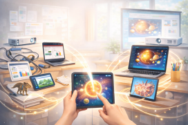 Hệ sinh thái moza: Kết nối thiết bị - bài giảng - học liệu chỉ trong một chạm.