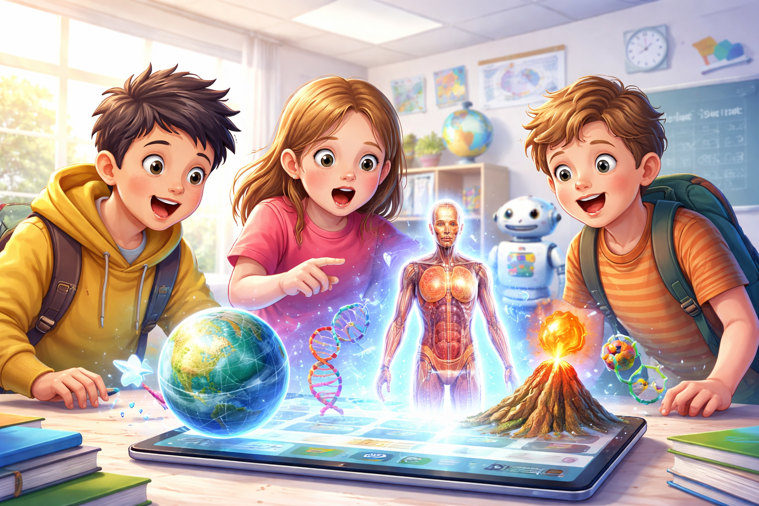  Học sinh bất ngờ thế nào khi lần đầu trải nghiệm học liệu 3D?