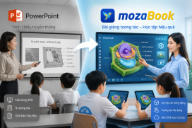 Vì sao giáo viên đang dần bỏ PowerPoint để dùng mozaBook?