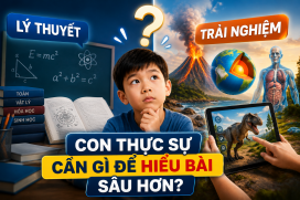 Lý thuyết hay trải nghiệm? Con thực sự cần gì để hiểu bài sâu hơn?