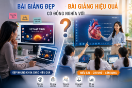 Một bài giảng đẹp có đồng nghĩa với một bài giảng hiệu quả?