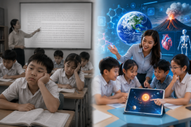 Khi học sinh không còn hứng thú với bài giảng toàn chữ